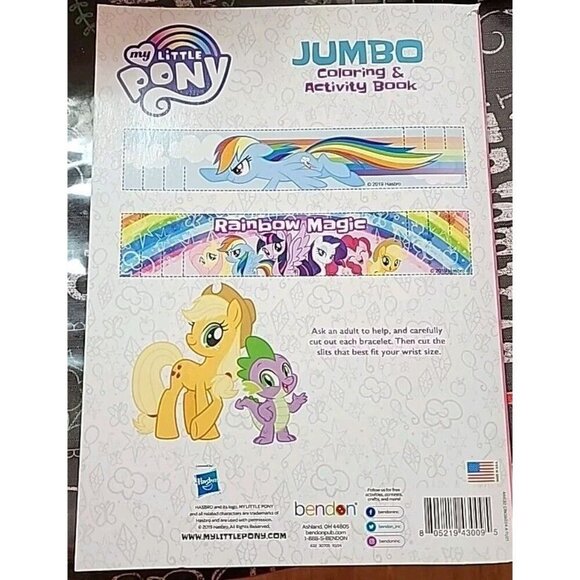NEW, MY LITTLE PONY JUMBO COLORING AND ACTIVITY BOOK - Picture 2 of 2